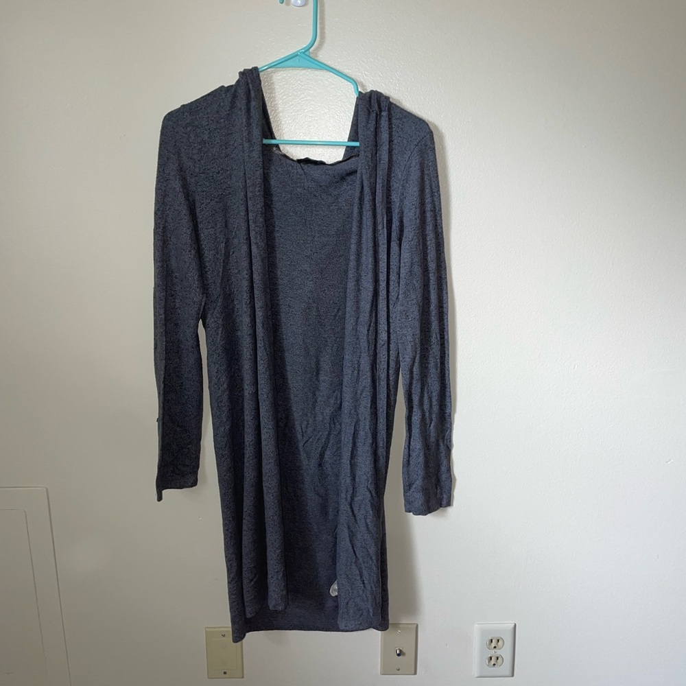 Iz Byer Charcoal Knit Top